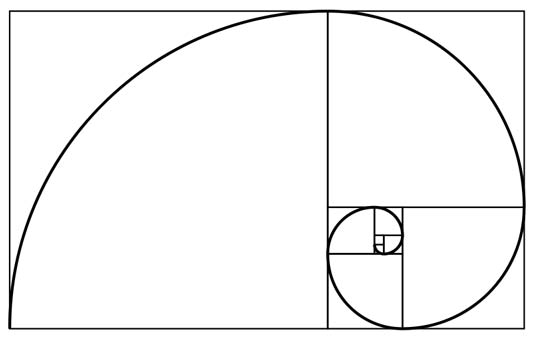 Web Design, Fibonacci sequence spiral