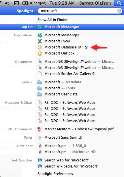 repair outlook 2011 mac database